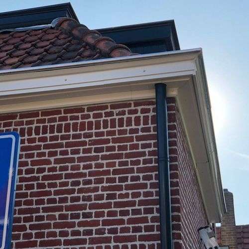 Foto van dakgoot in Nieuwkoop